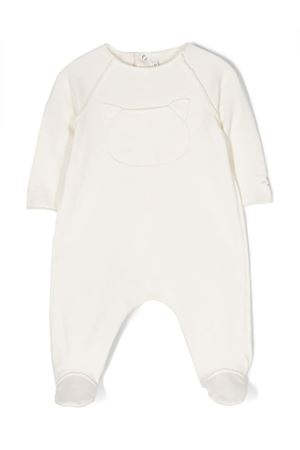 Cream white stretch-cotton romper TEDDY & MINOU KIDS | I23TU010M7015102